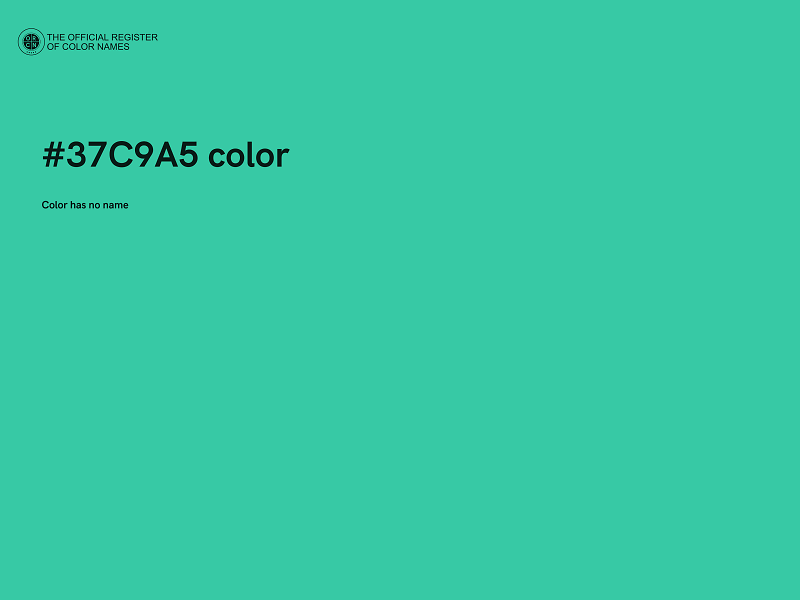 #37C9A5 color image