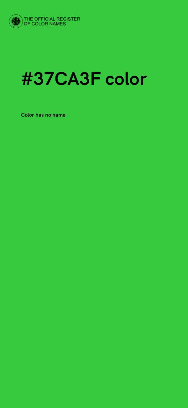 #37CA3F color image