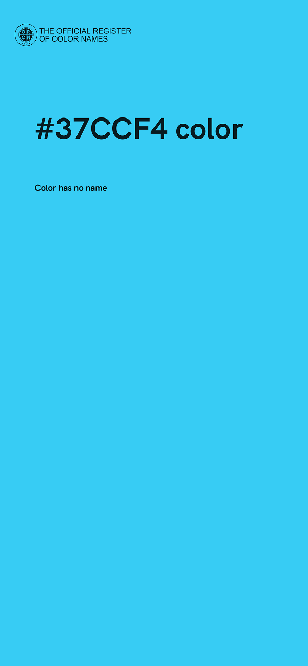#37CCF4 color image