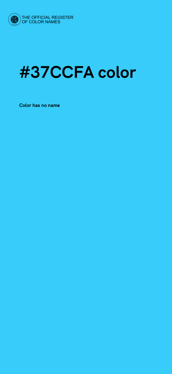 #37CCFA color image