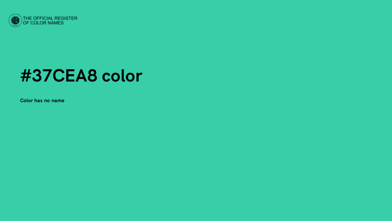 #37CEA8 color image