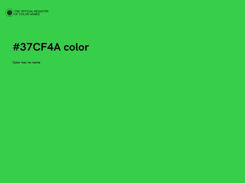 #37CF4A color image