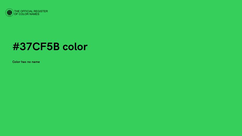 #37CF5B color image