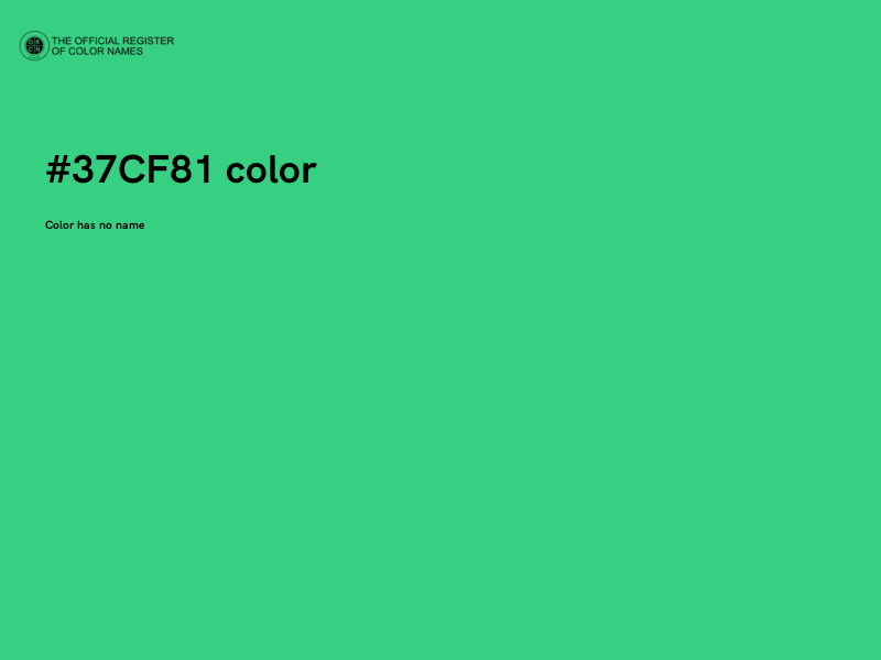 #37CF81 color image