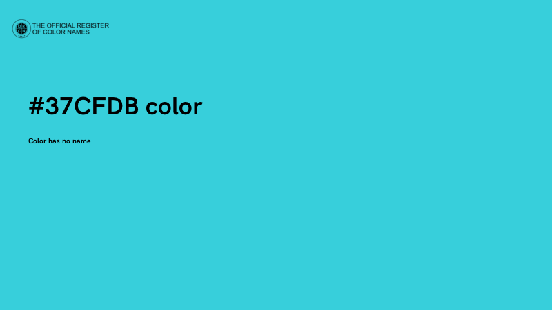 #37CFDB color image
