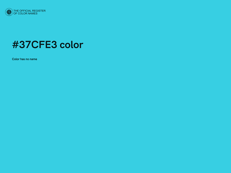 #37CFE3 color image