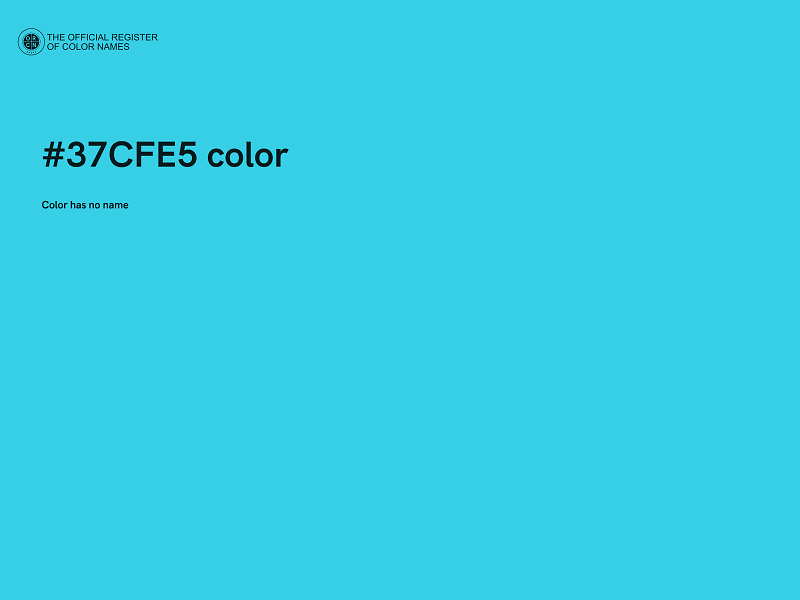 #37CFE5 color image