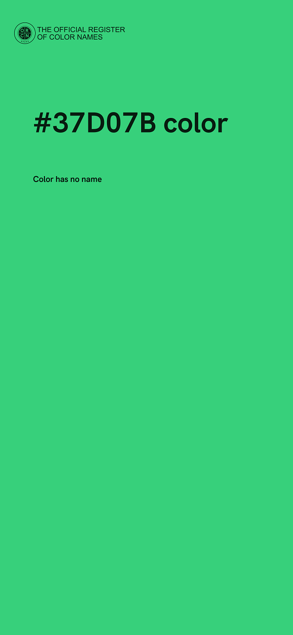 #37D07B color image