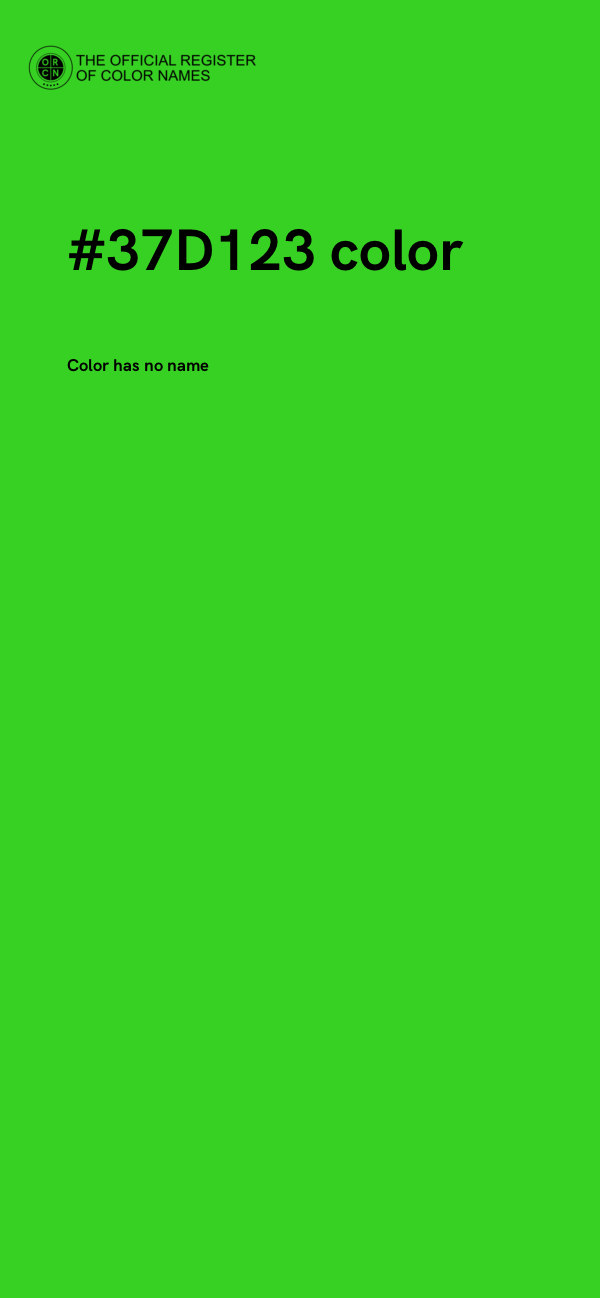 #37D123 color image