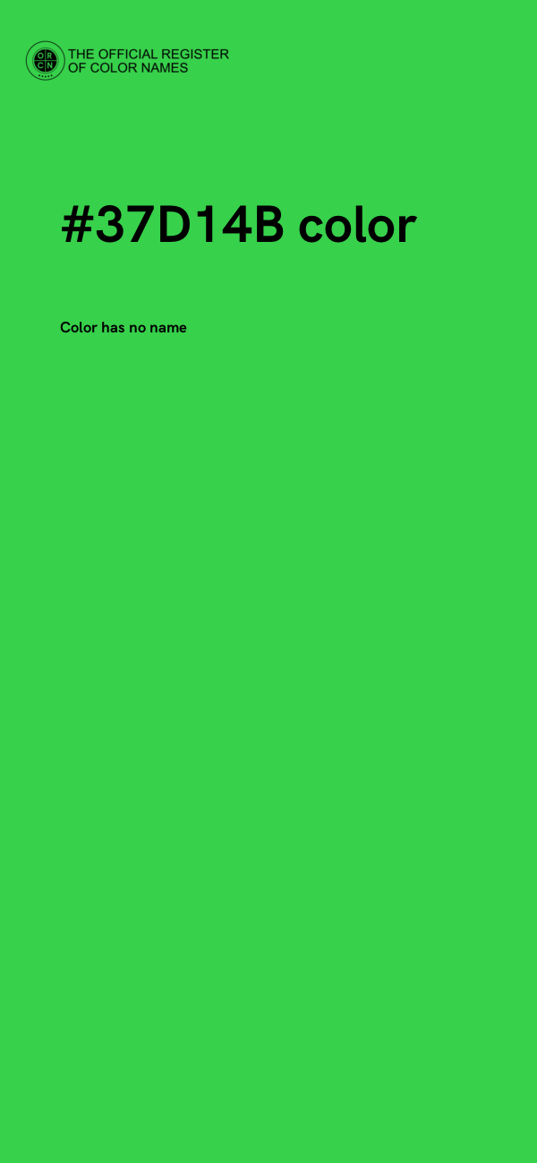 #37D14B color image