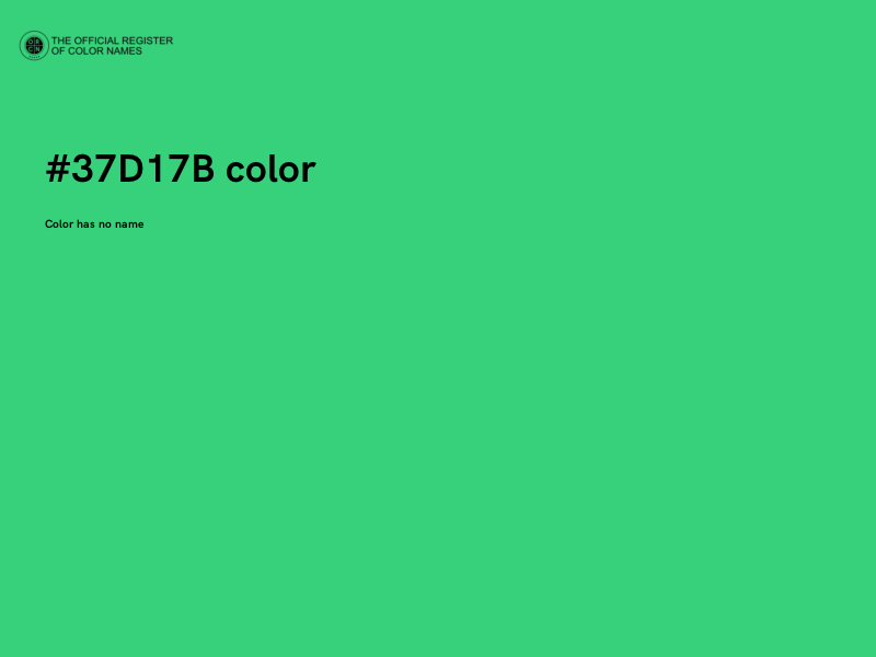 #37D17B color image