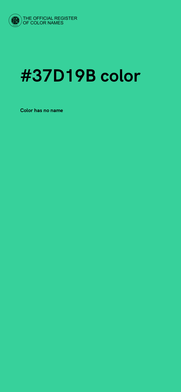 #37D19B color image