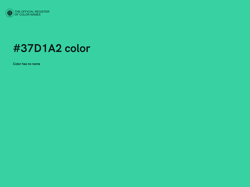 #37D1A2 color image