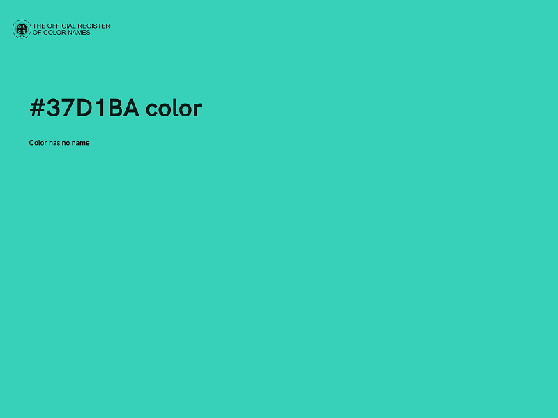 #37D1BA color image