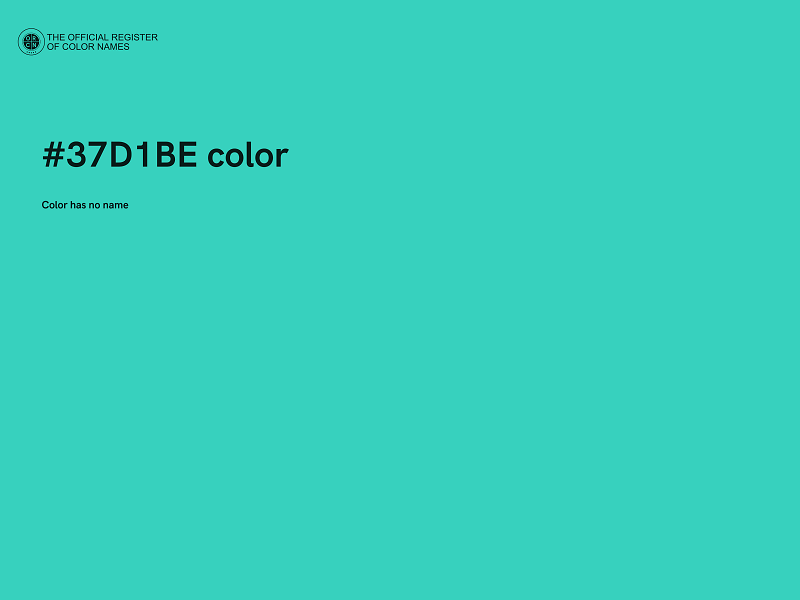 #37D1BE color image