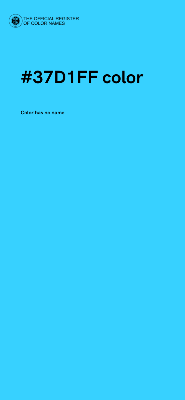 #37D1FF color image