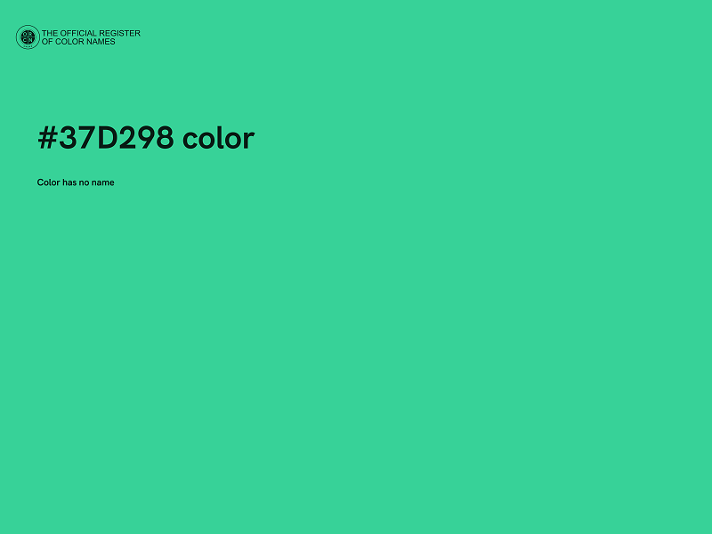 #37D298 color image