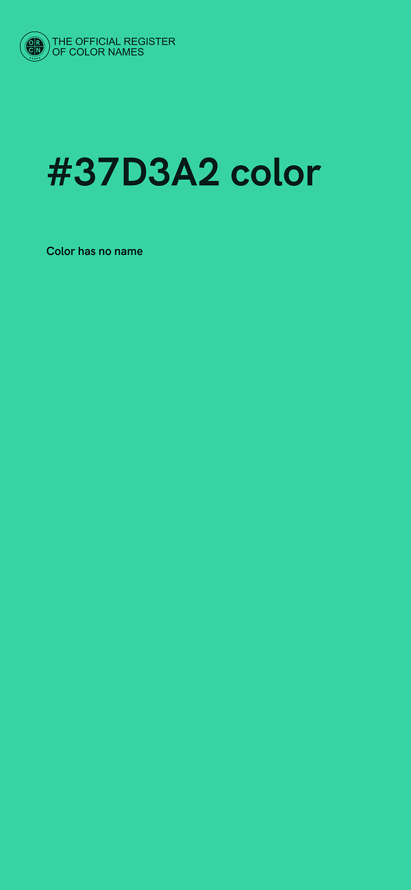 #37D3A2 color image