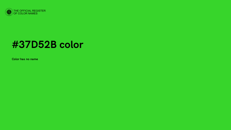 #37D52B color image