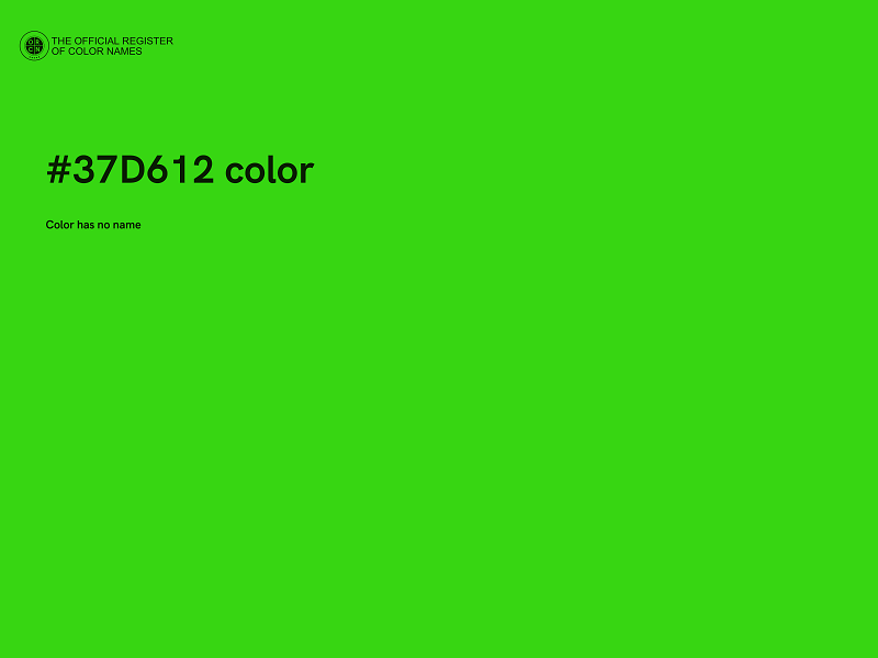 #37D612 color image