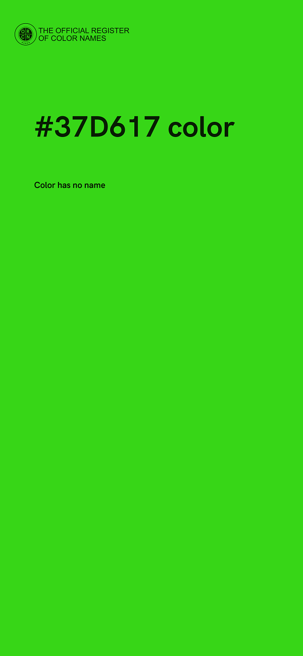 #37D617 color image