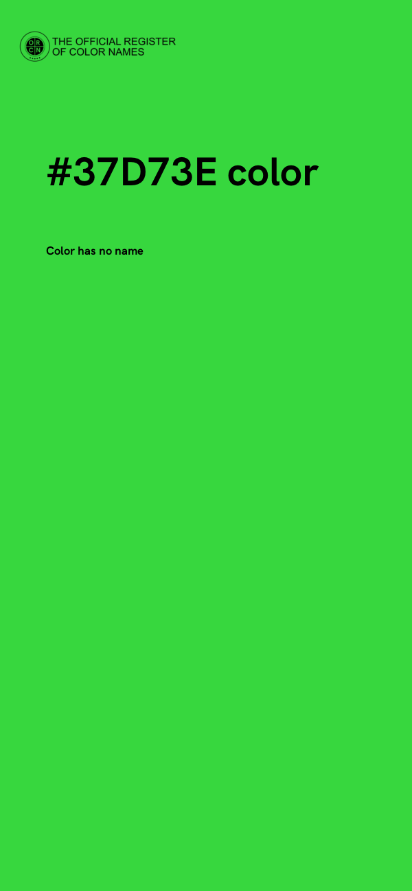 #37D73E color image