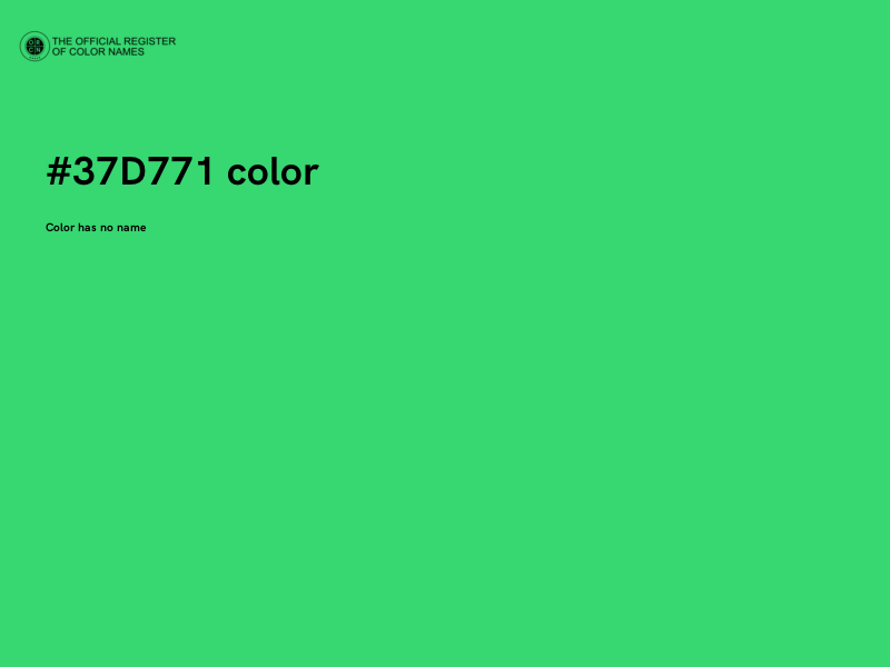 #37D771 color image