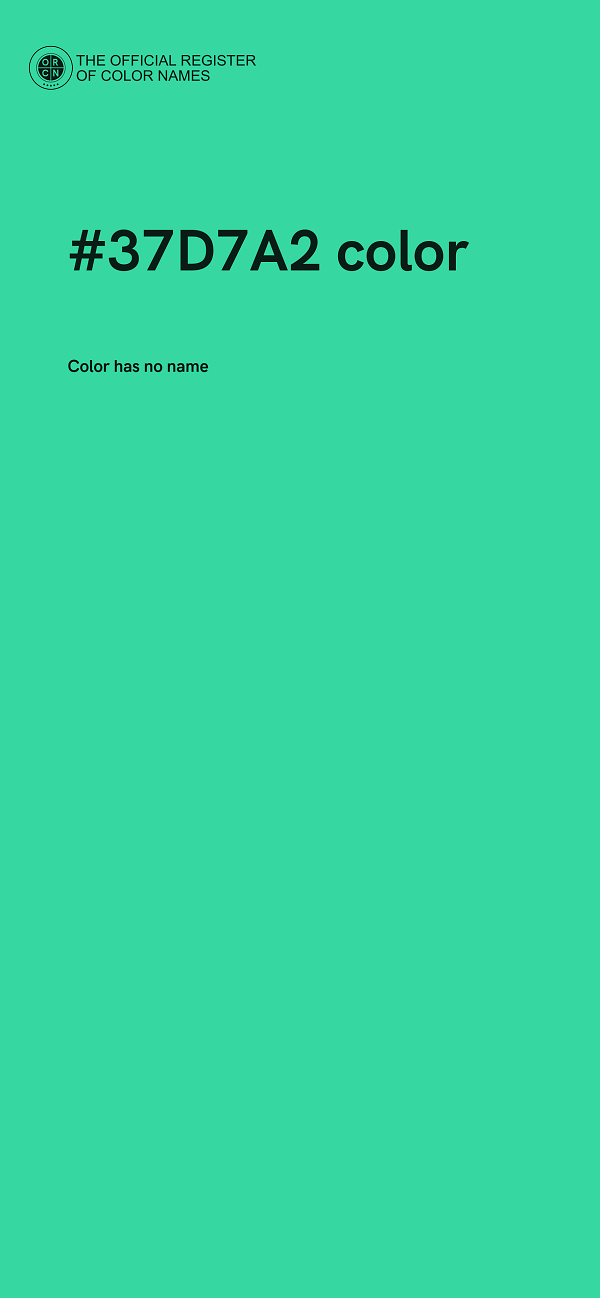 #37D7A2 color image