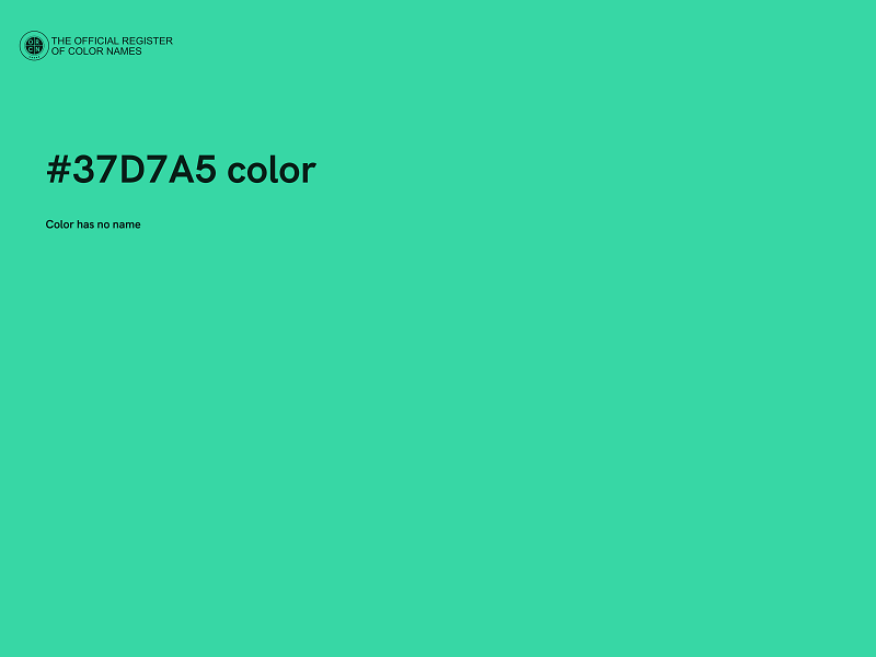 #37D7A5 color image