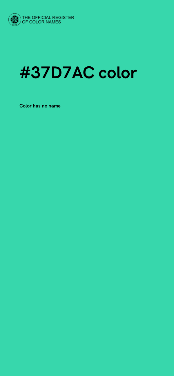 #37D7AC color image