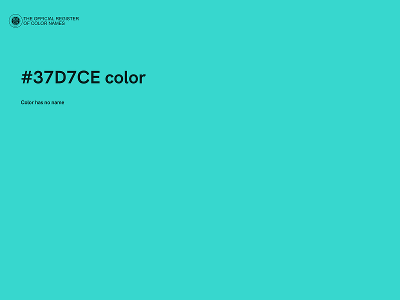 #37D7CE color image