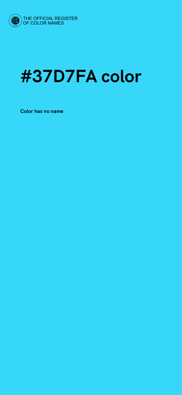 #37D7FA color image