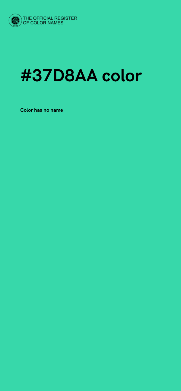 #37D8AA color image