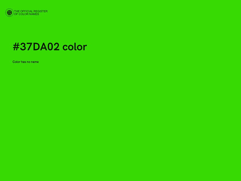 #37DA02 color image