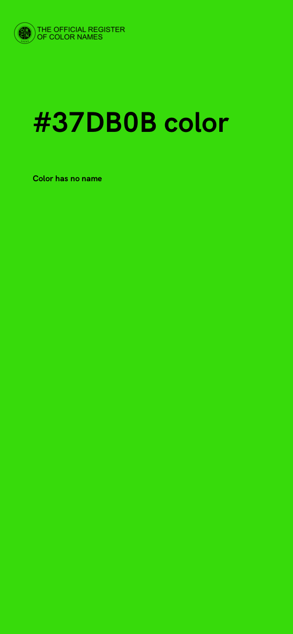 #37DB0B color image