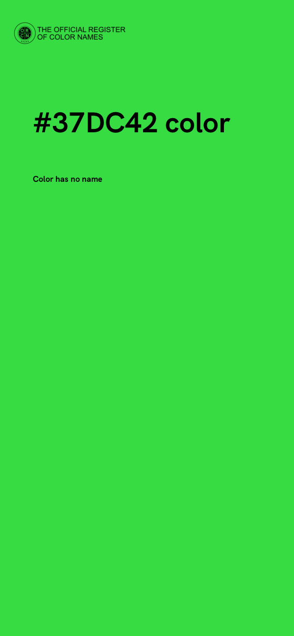 #37DC42 color image