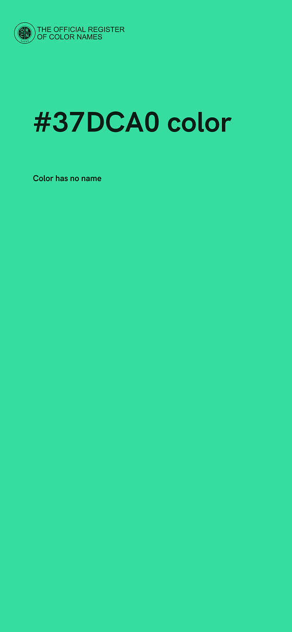 #37DCA0 color image