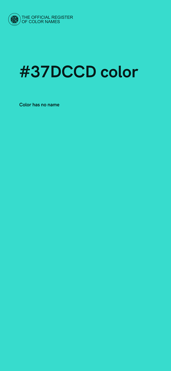 #37DCCD color image