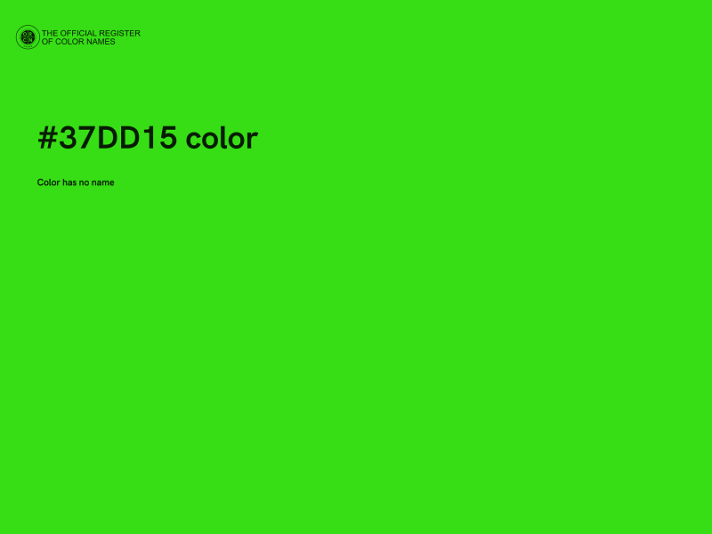 #37DD15 color image
