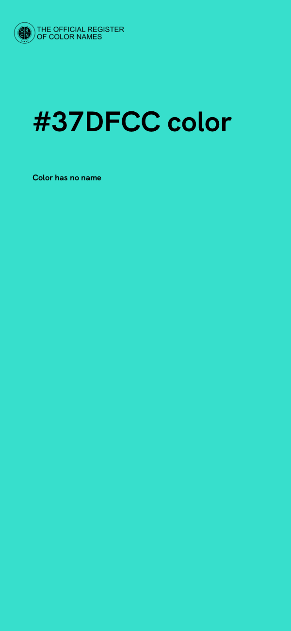 #37DFCC color image