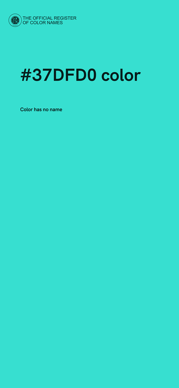#37DFD0 color image