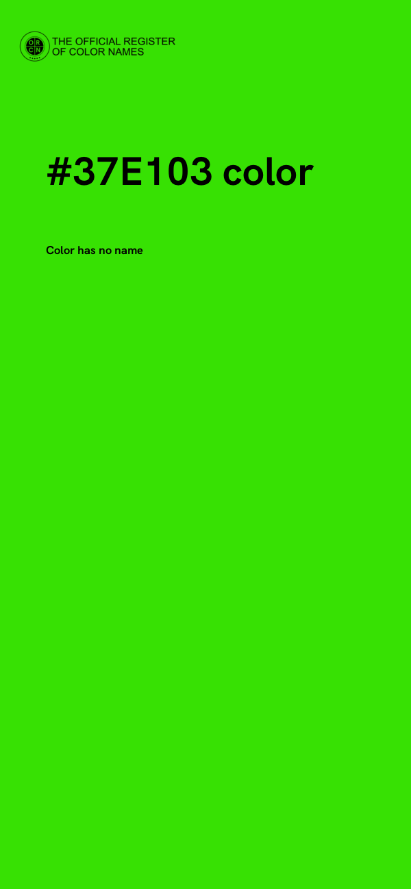#37E103 color image