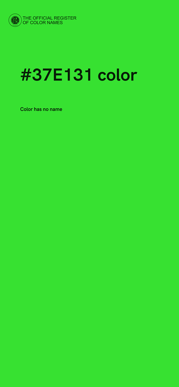 #37E131 color image