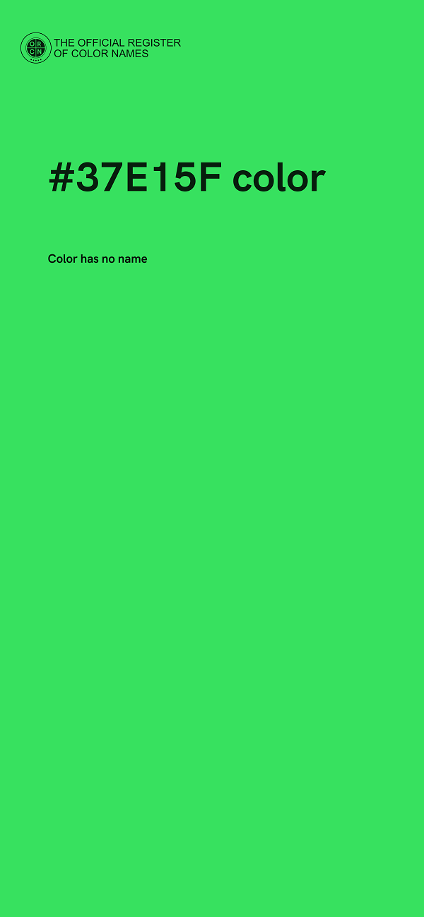 #37E15F color image