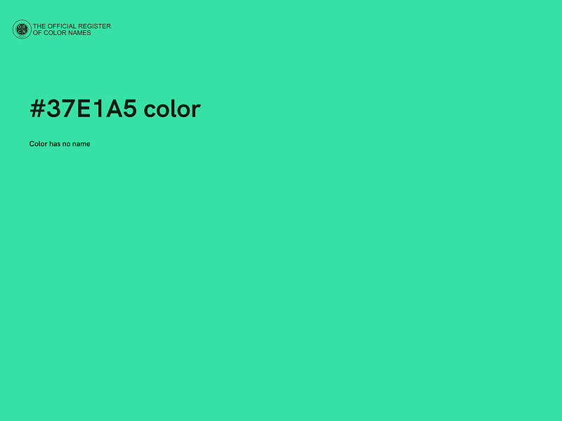 #37E1A5 color image