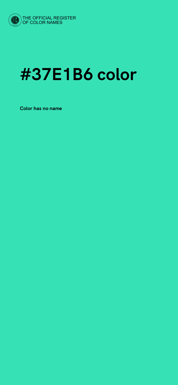 #37E1B6 color image