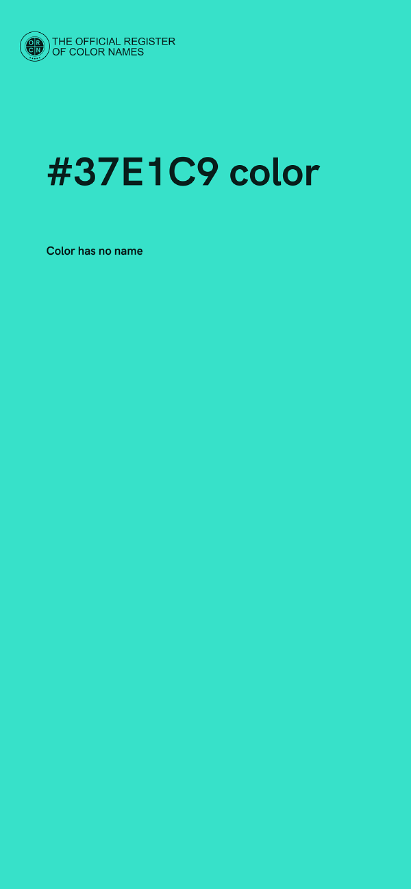 #37E1C9 color image