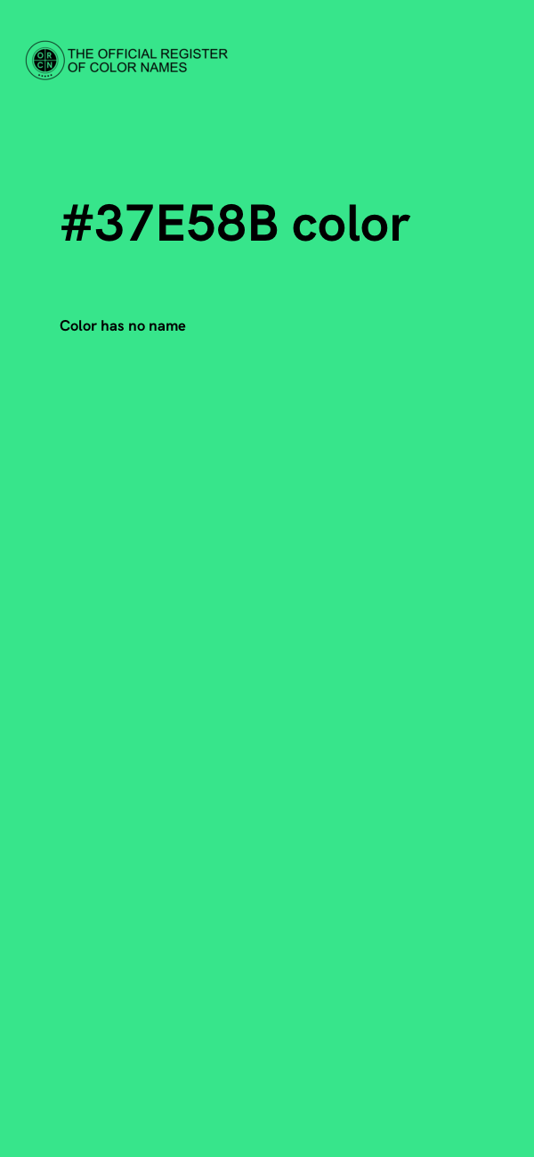 #37E58B color image