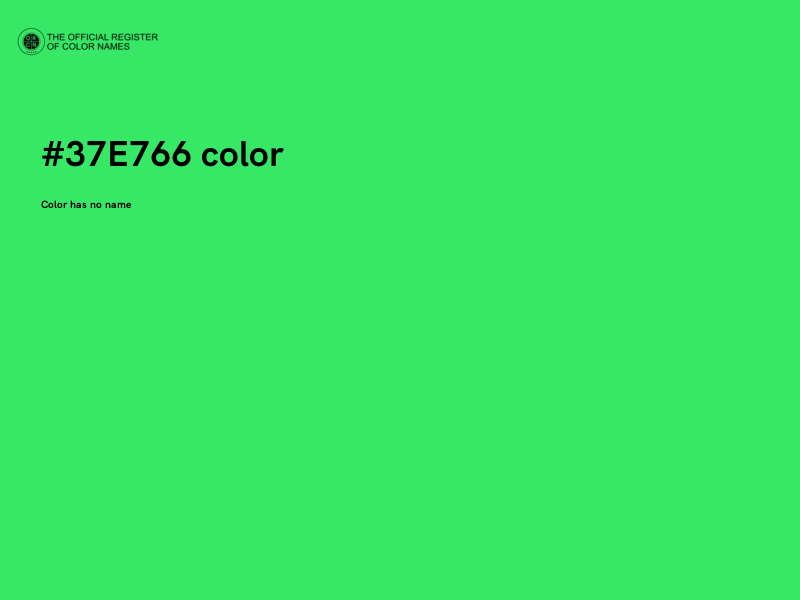 #37E766 color image