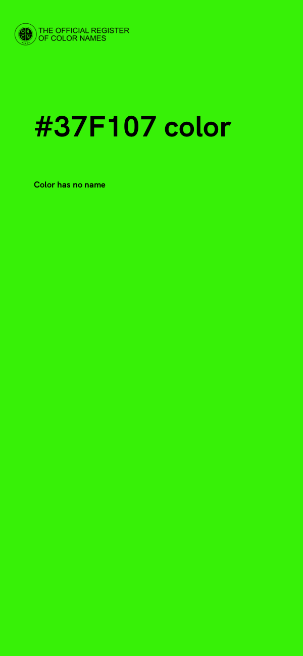 #37F107 color image